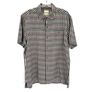 Tommy Bahama Silk men’s checkered button front shirt sleeves shirt